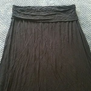 Black maxi skirt